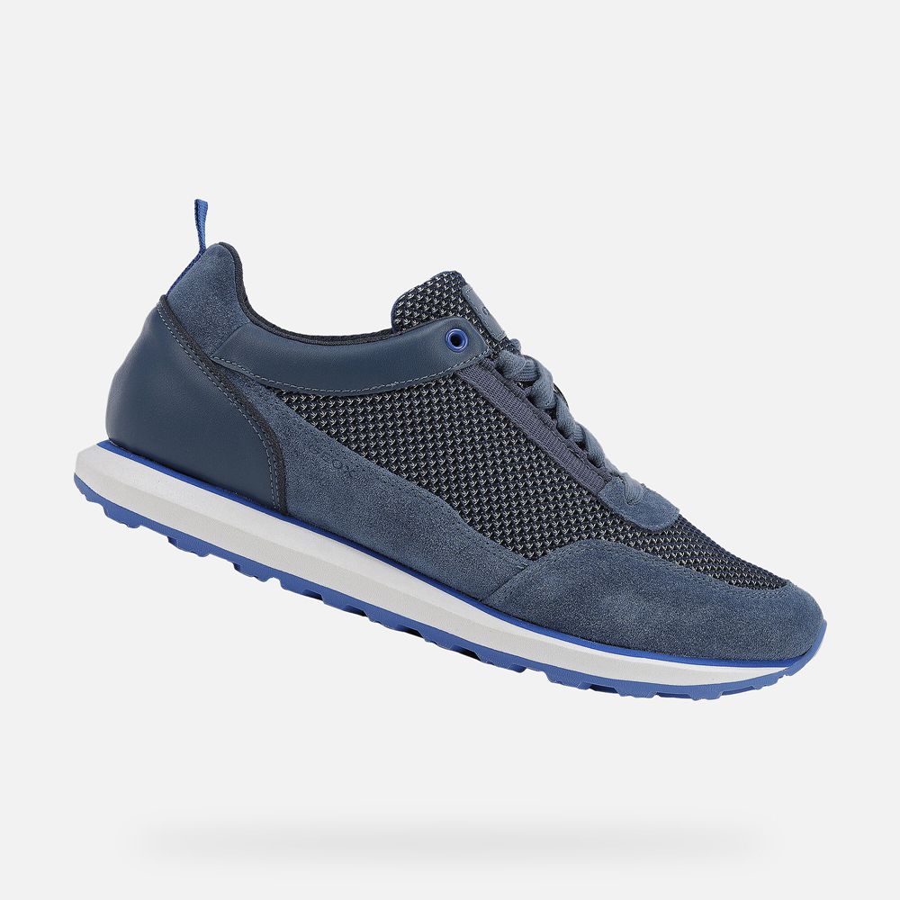 Geox Sneakers Blue Volto - Geox Mens Shoes - JOLAQE862